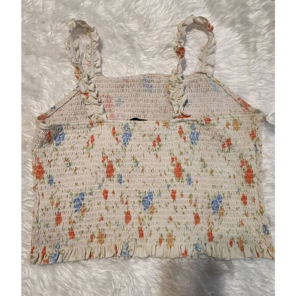 SO So Good For Life Juniors PLUS XXL Halter Tube TOP Smocked Elastic Floral Size - Picture 3 of 5